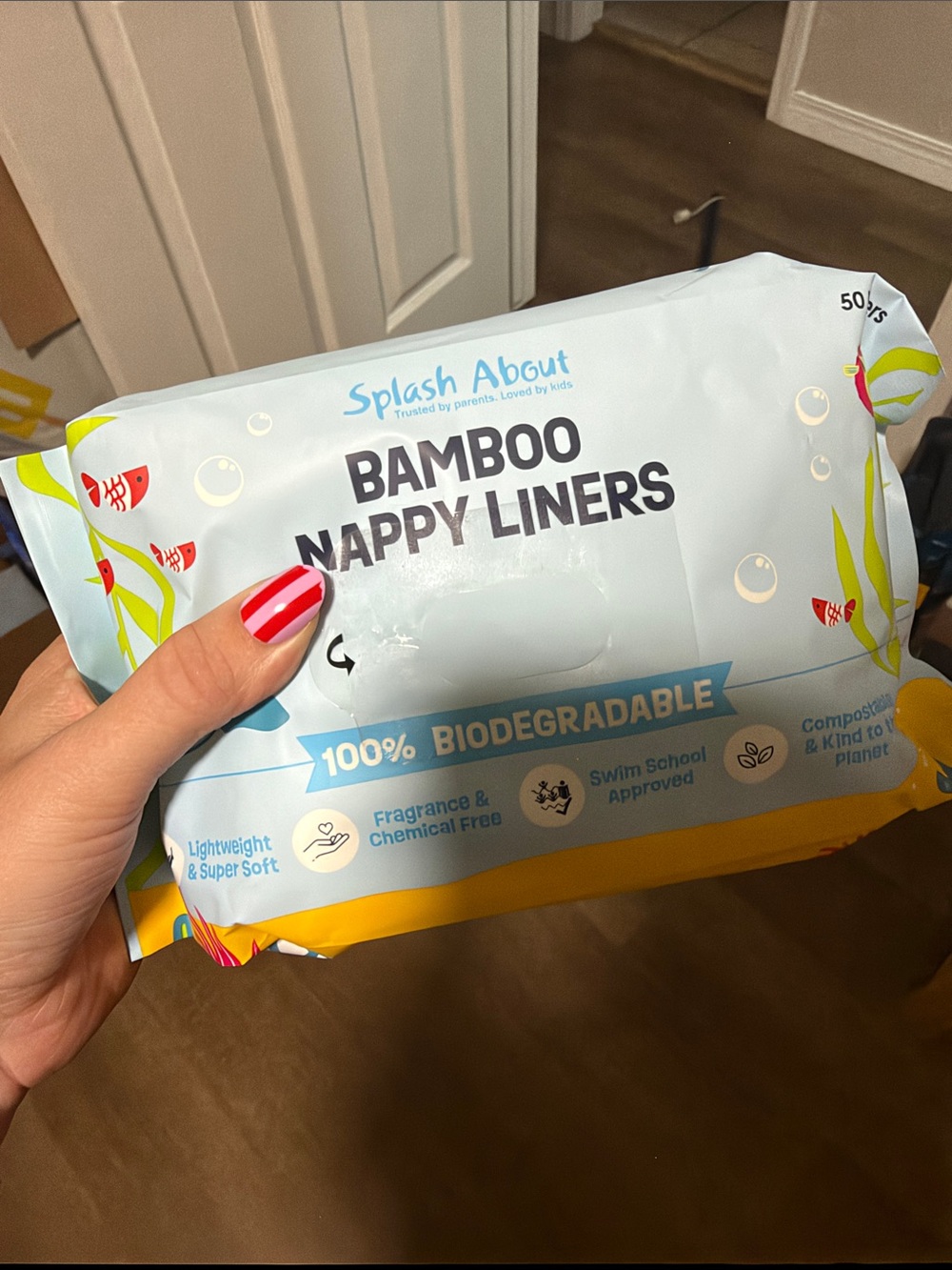 Bamboo Nappy Liners - White